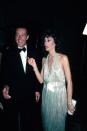 <p>Here, Halston is pictured at an event with famed actress Marisa Berenson.</p>