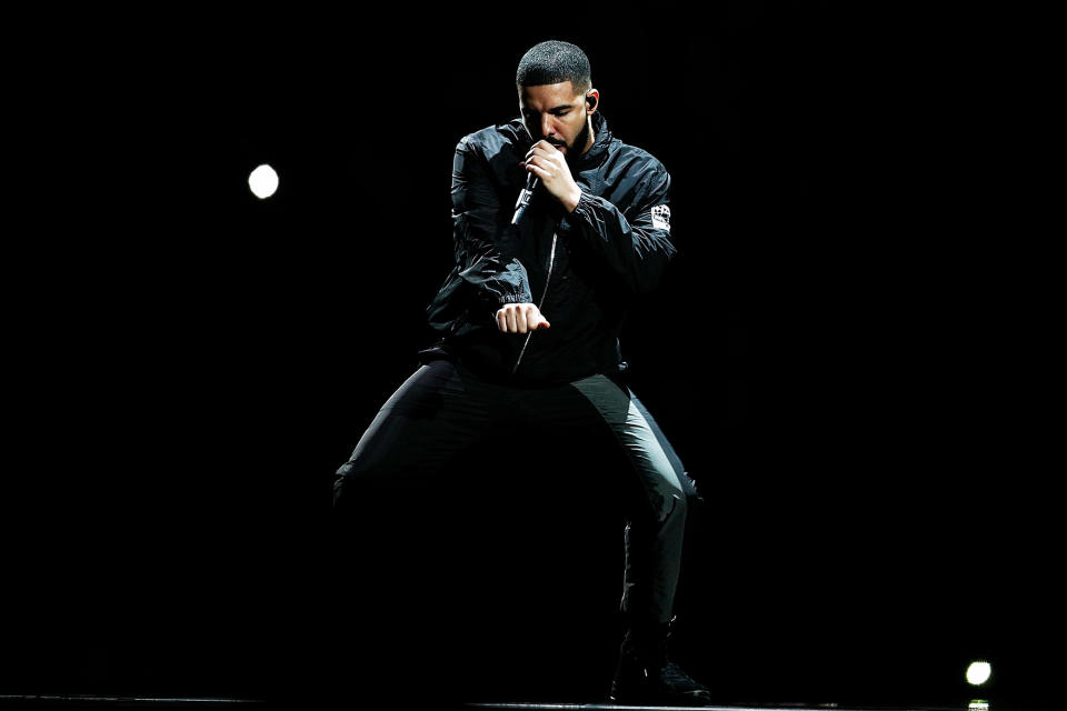 <p>The Canadian superstar’s “playlist” album <i>More Life</i> spent two weeks at No. 1. Three songs from the album (“Fake Love,” “Passionfruit,” and “Portland”) made the top 10. Drake didn’t submit his album for Grammy consideration. He doesn’t need it.<br>(Photo: Getty Images) </p>