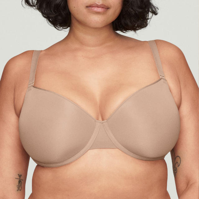 Track Fits Everybody Unlined Demi Bra - Sand - 42 - G at Skims