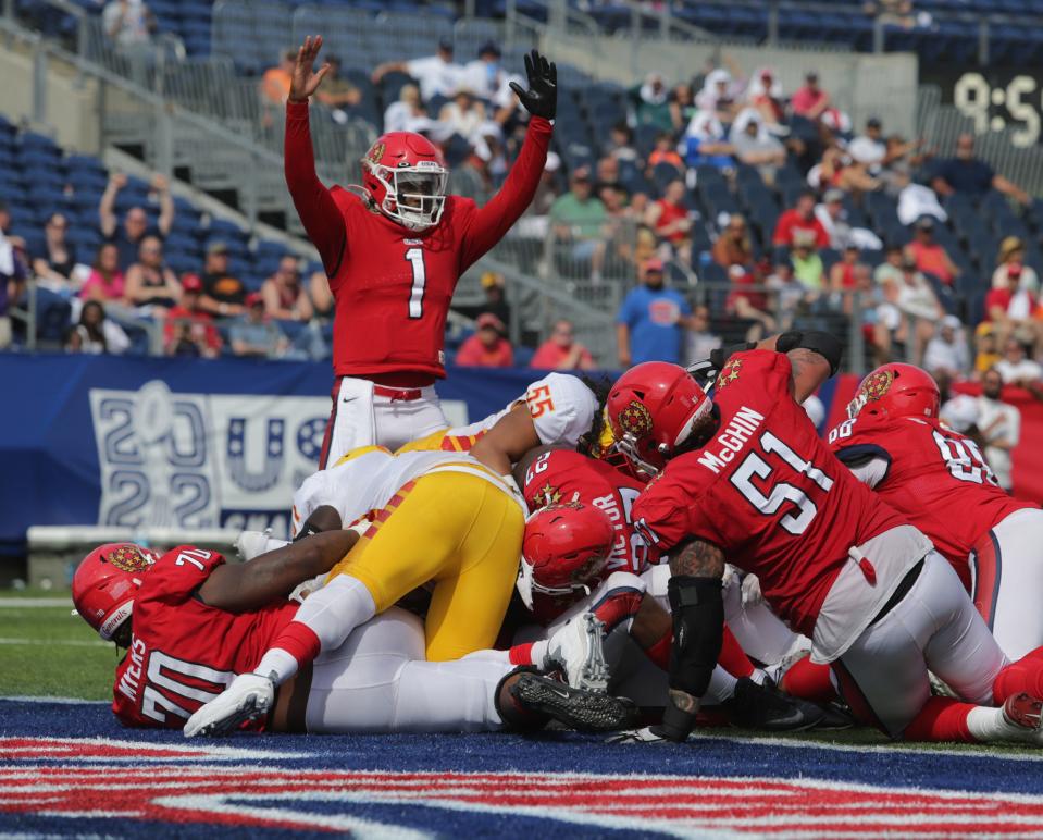 USFL semifinals at Tom Benson Hall of Fame Stadium Saturday , June 25, 2022. 