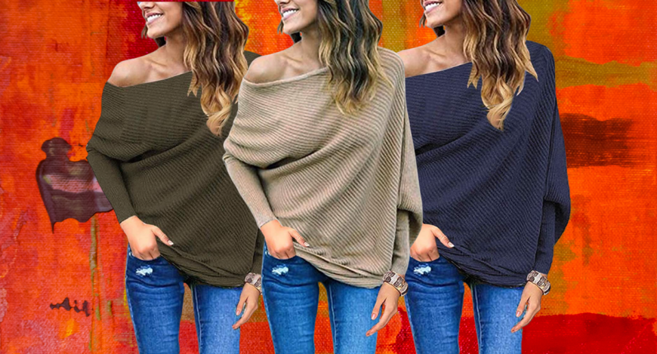 Amazon shoppers 'can't believe how flattering' this $21 sweater is (Photos via Amazon)