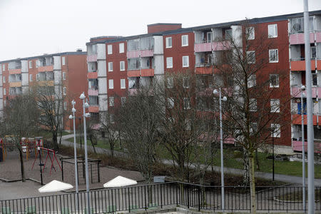 FILE PHOTO: Apartment blocks are pictured in Stockholm, Sweden April 8, 2014. REUTERS/Ints Kalnins/File Photo