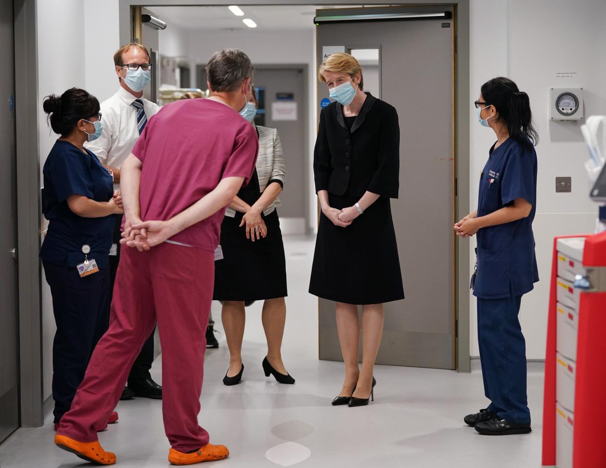 New NHS England boss Amanda Pritchard (in black) has written to staff about the challenges ahead (Yui Mok/PA) (PA Wire)