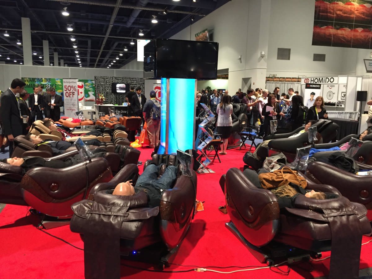 These Creepy Massage Chair Nap Zones Are Everywhere At Ces