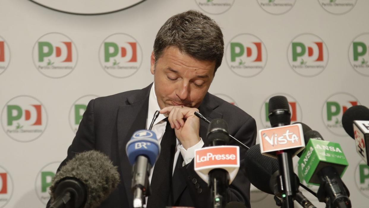 Wer mit wem? Das fragt sich auch Matteo Renzi. Den Italienern droht nach der Wahl ein quälender Prozess der Regierungsbildung. (Bild: Getty Images)