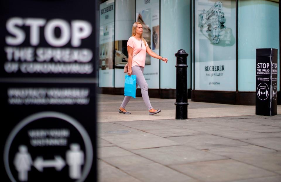 It has been suggested that, should the R-rate escalate in the capital, the M25 would act as a travel border for London residents (AFP via Getty Images)