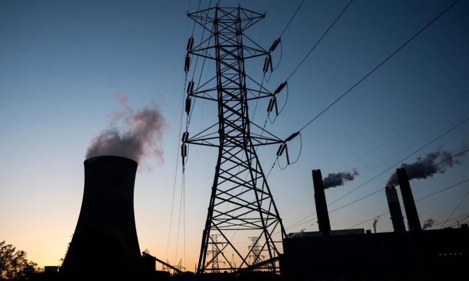 Steam rises from the Miller Coal power plant in Adamsville, Alabama, in 2021.