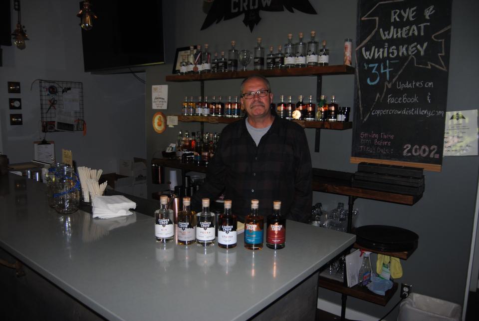 Curtis Basina's Copper Crow Distillery in Red Cliff offers a variety of spirits made from Wisconsin cheese.