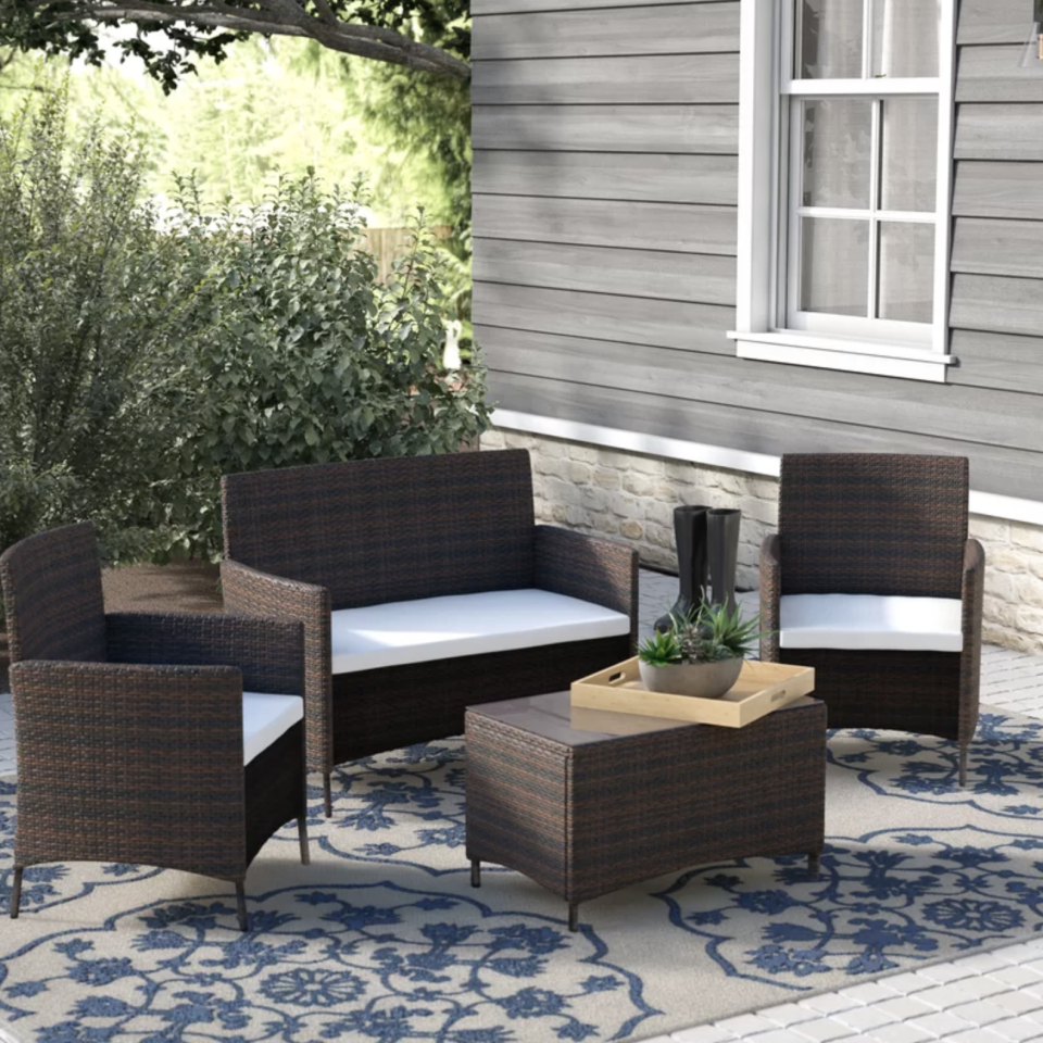 The perfect set for lounging. (Photo: Wayfair)