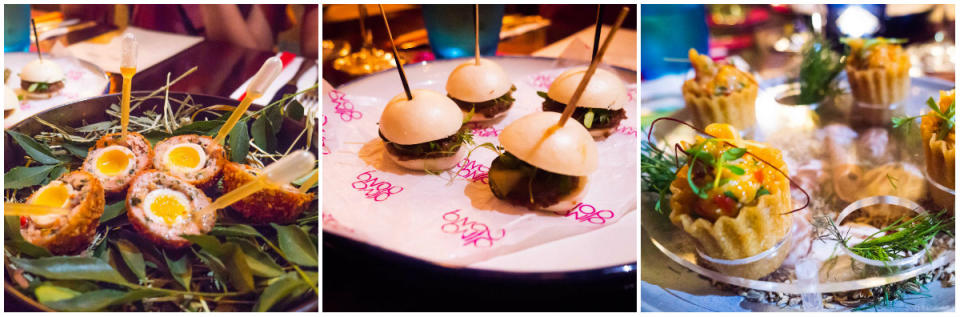 A trio of Hors d'oeuvre. (PHOTO: Zat Astha/Yahoo Lifestyle Singapore)