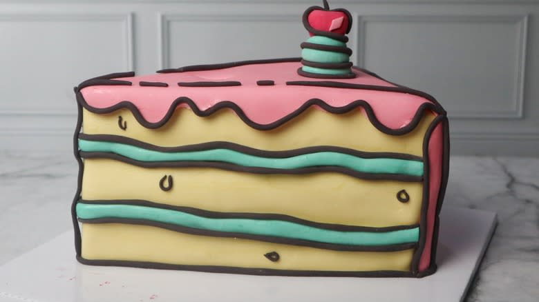 fondant cartoon cake