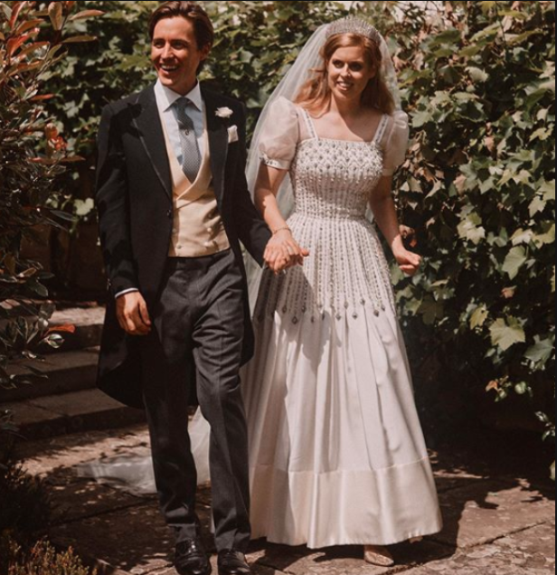 Princess Beatrice and Edoardo on their wedding day