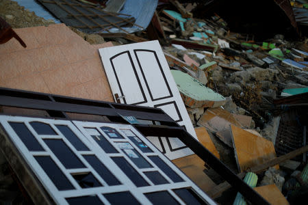 A destroyed house is seen in Balaroa neighbourhood hit by an earthquake and ground liquefaction in Palu, Central Sulawesi, Indonesia, October 10, 2018. REUTERS/Jorge Silva