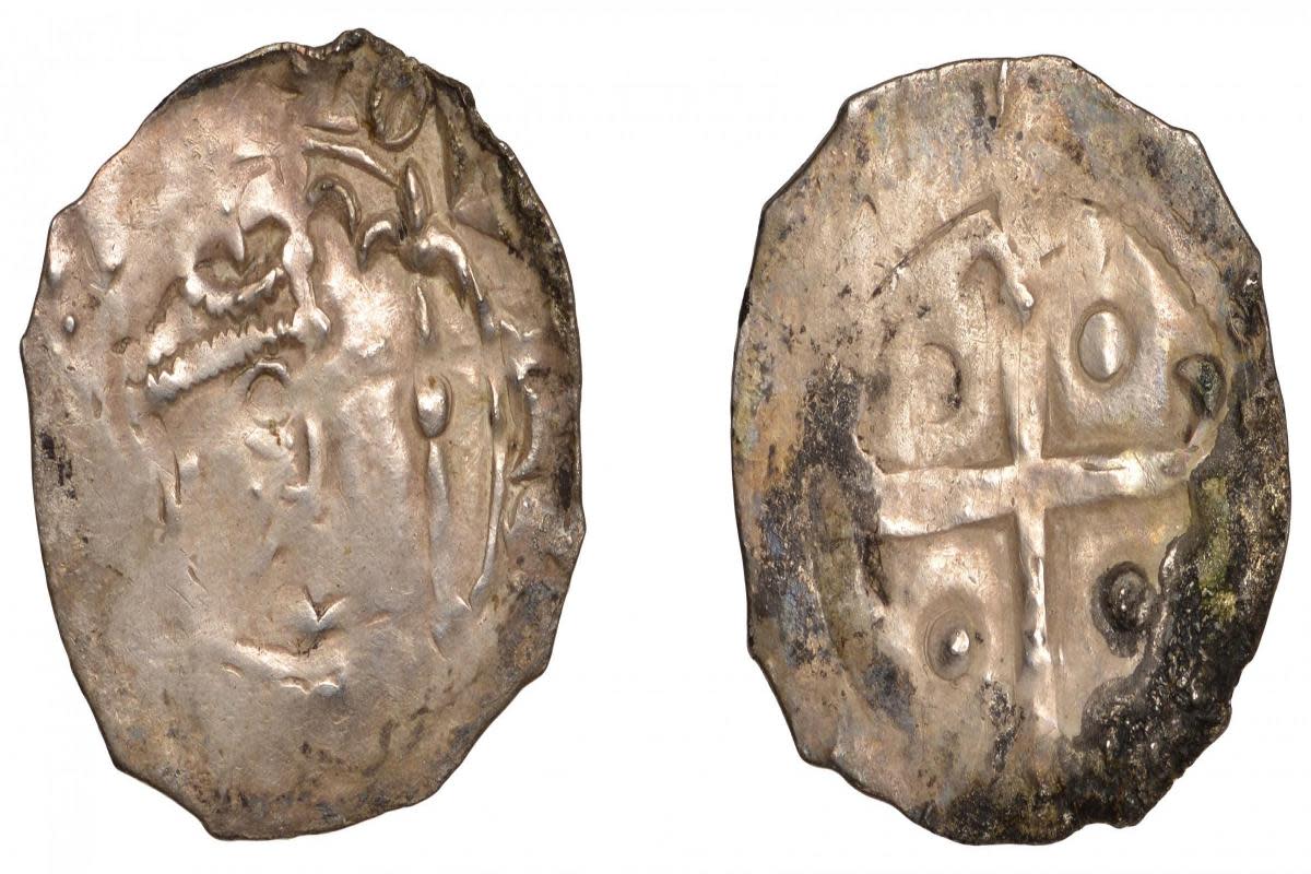 The coin, which was produced during the reign of David I between 1124 and 1153, will be offered to buyers at Noonans Mayfair <i>(Image: PA)</i>