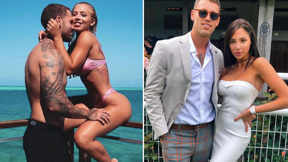 It appears things between Tammy Hembrow, her ex Reece Hawkins and his new girlfriend London Goheen are far from amicable. Source: Instagram/Reece Hawkins