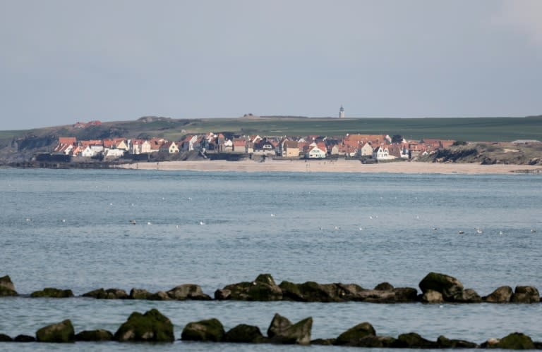 La playa de Pointe aux Oies, cerca de la localidad francesa de Wimereux, desde donde partieron barcas hinchables para intentar cruzar el Canal de la Mancha el 23 de abril de 2024 (Denis Charlet)