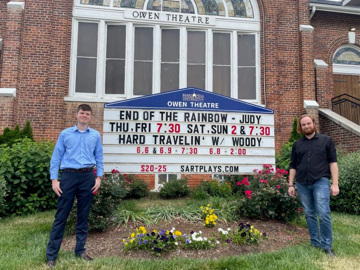 Pictured at left is Southern Appalachian Repertory Theatre's Jack Womack, its administrative director, along with Will Ezzell, the theatre's managing artistic director.