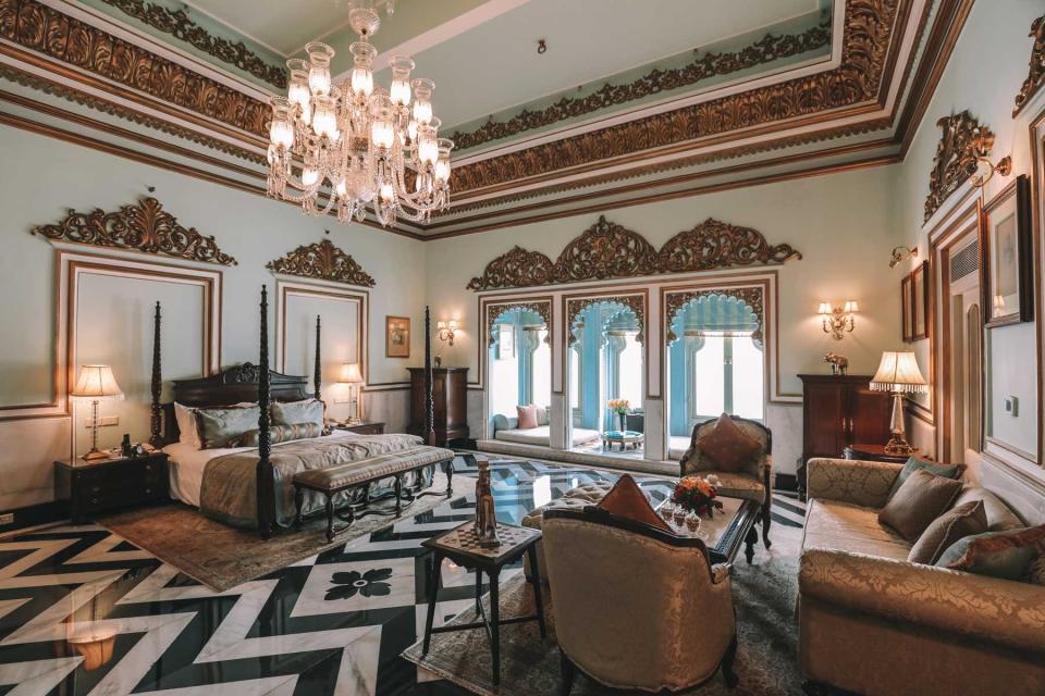 Taj Lake Palace suite interior