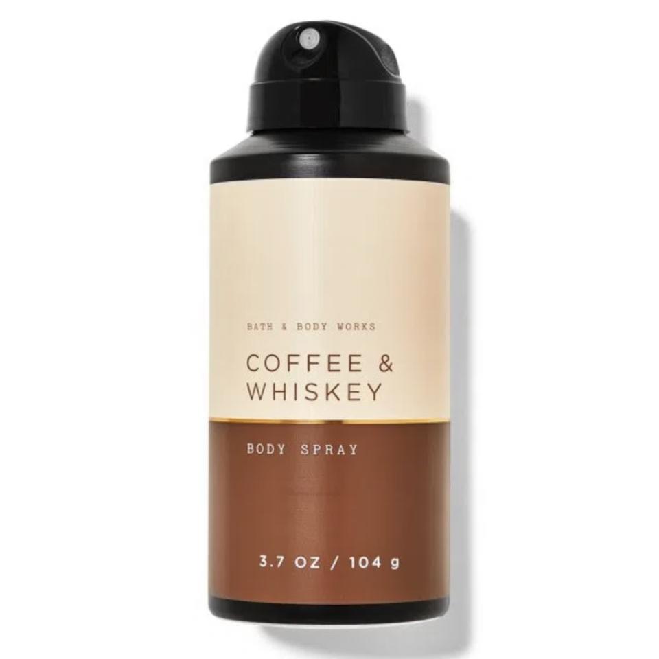 Body spray de café y whisky para hombre