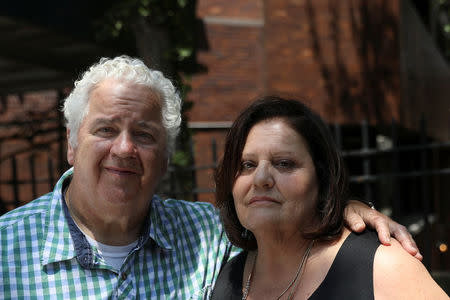 Theresa Colasuonno, a 64-year-old registered nurse, poses with her husband Mike in the Brooklyn borough of New York, U.S., June 15, 2017. REUTERS/Shannon Stapleton