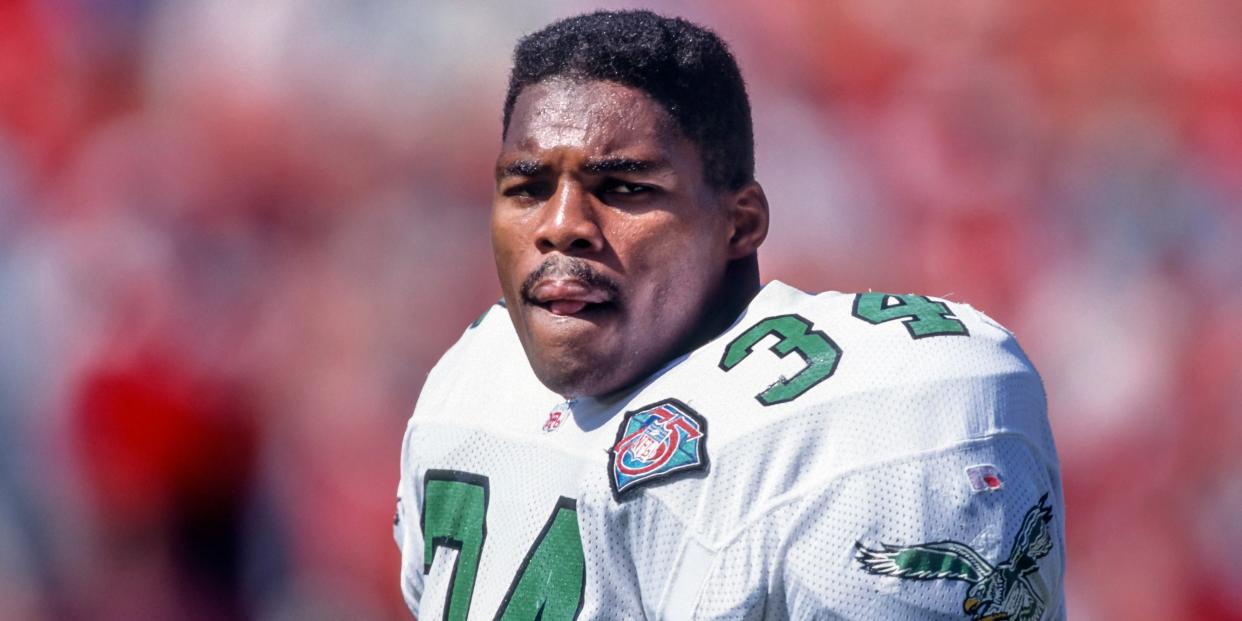 Herschel Walker, who is a Republican running for the Senate in Georgia, played professional football for the Philadelphia Eagles in the 1990s.