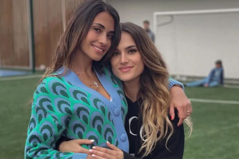 Antonela Roccuzzo y Elena Galera, juntas en Barcelona