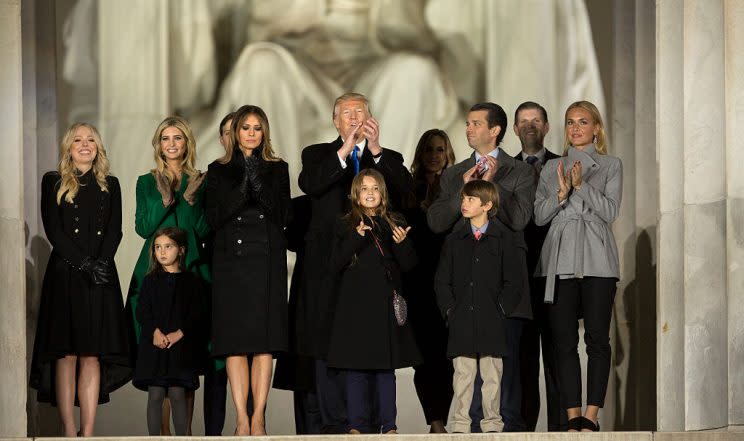 President Donald J. Trump and family (Photo: Getty Images) 