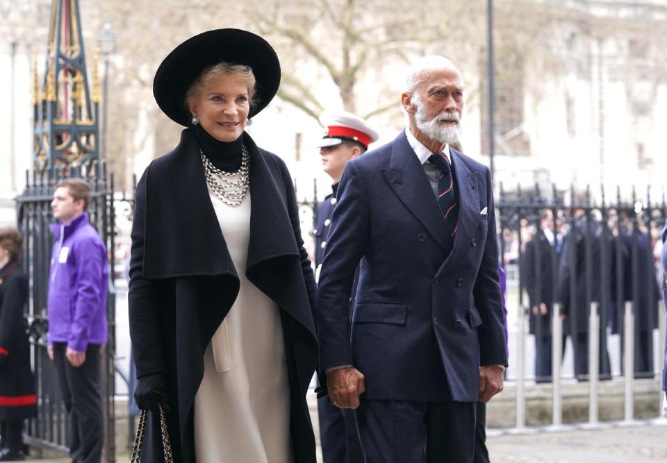 Prince Michael of Kent and Princess Michael of Kent (Kirsty O’Connor/PA) (PA Wire)