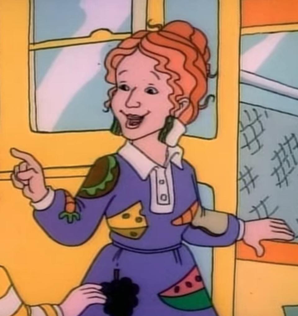Ms. Frizzle prepares to take her class on a field trip in "The Magic School Bus"