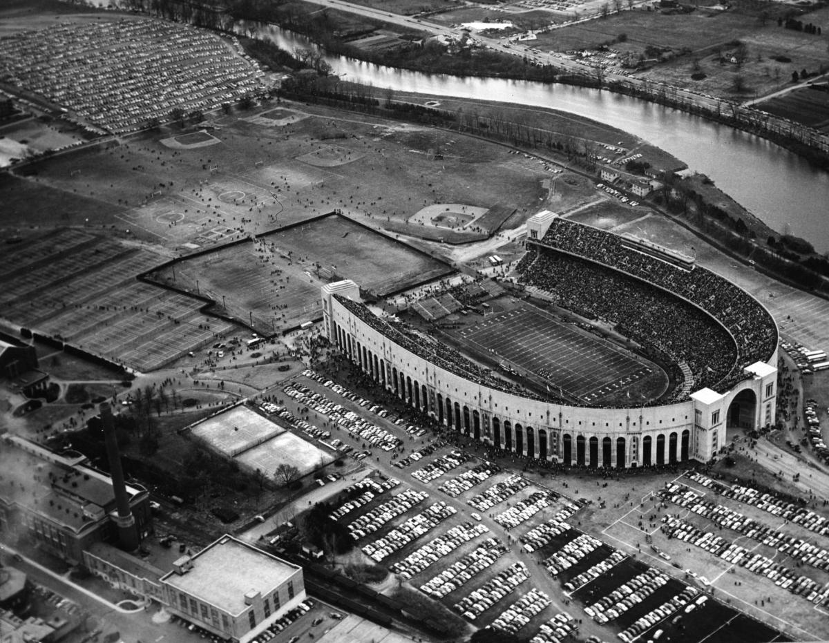 Views from the top Ohio Stadium, home of Buckeye football in Columbus