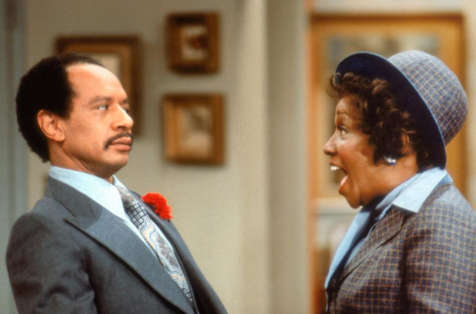 Sherman Hemsley and Isabel Sanford in "The Jeffersons" (1975-85), which was spun off from "All in the Family."