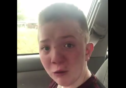 Who is Keaton Jones’ mom, and why did she decide to share the video of her son?