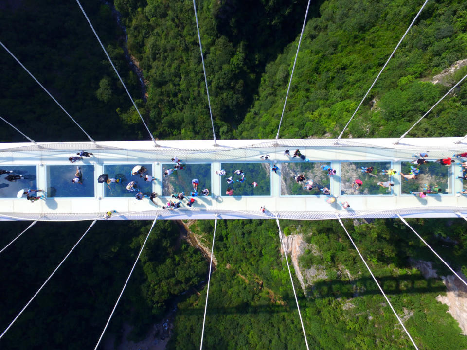 <p>In the future adventurous types will be able to bungee jump or ride a zip line from the bridge. (Getty Images)</p>