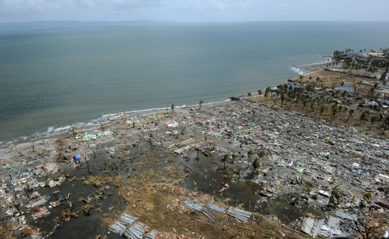 The Philippines, parts of which were devastated by Super Typhoon Haiyan in November 2013 as seen in this file photo, is among the world's top 10 countries most affected by extreme weather events