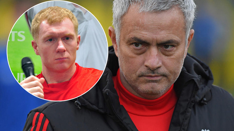 Jose Mourinho has been questioned by Paul Scholes.