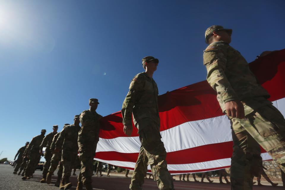 El Paso County commemorate all who served in the United States Armed Forces with festivities throughout the county including the Northeast Veterans Parade Thursday, Nov. 11, 2021, in El Paso.