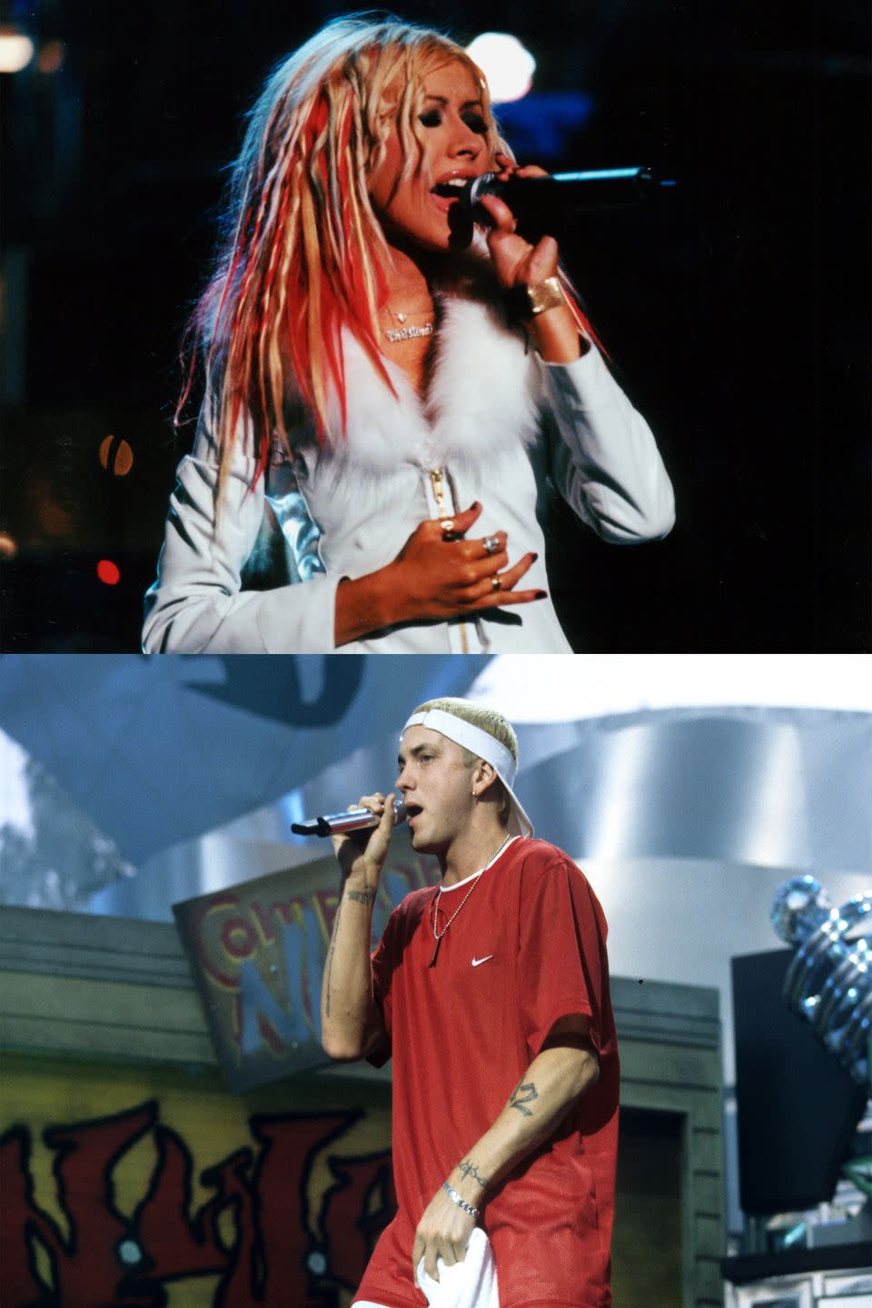 2000: Christina Aguilera vs. Eminem
