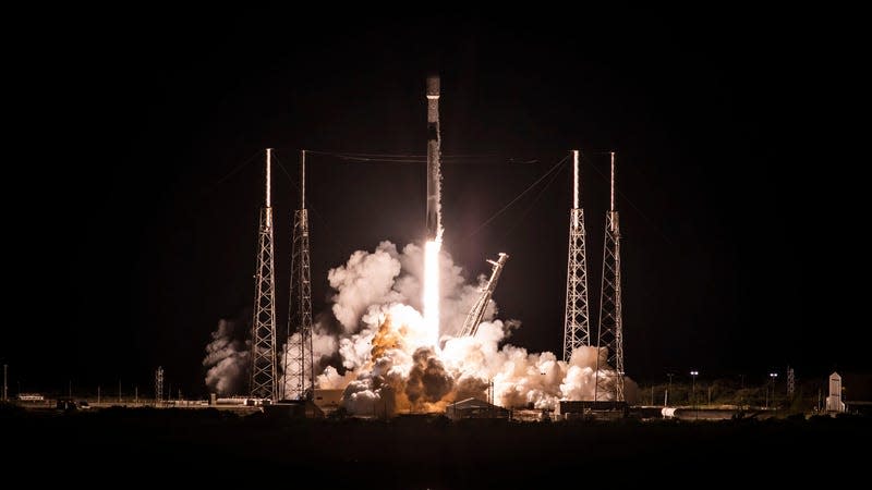 Falcon 9 launching a pair of communication satellites on December 17.