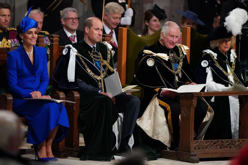 The Duke and Duchess of Rothesay and the King and Queen 