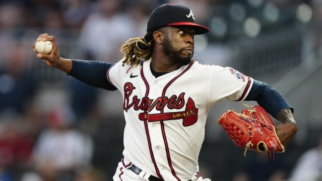 Atlanta, United States. 14th July, 2023. Chicago White Sox relief pitcher Touki  Toussaint (47) throws to the plate during a MLB regular season game between  the Chicago White Sox and Atlanta Braves