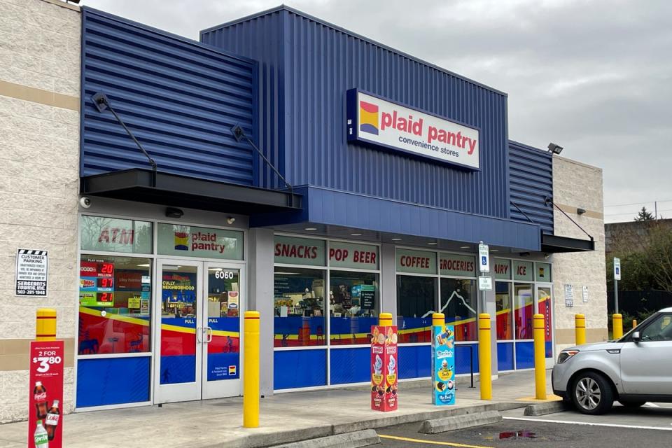 The Plaid Pantry convenience store that sold a $1.3bn Powerball jackpot, the eighth-largest lottery prize in US history, in Portland, Oregon (Copyright 2024 The Associated Press. All rights reserved)