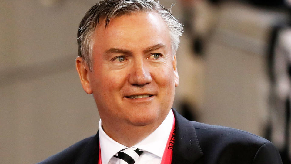 Eddie McGuire, pictured here at the MCG during a Collingwood game.