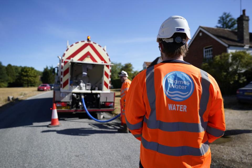 Bosses at Thames Water were questioned by MPs over the firm’s finances (Andrew Matthews/PA) (PA Archive)