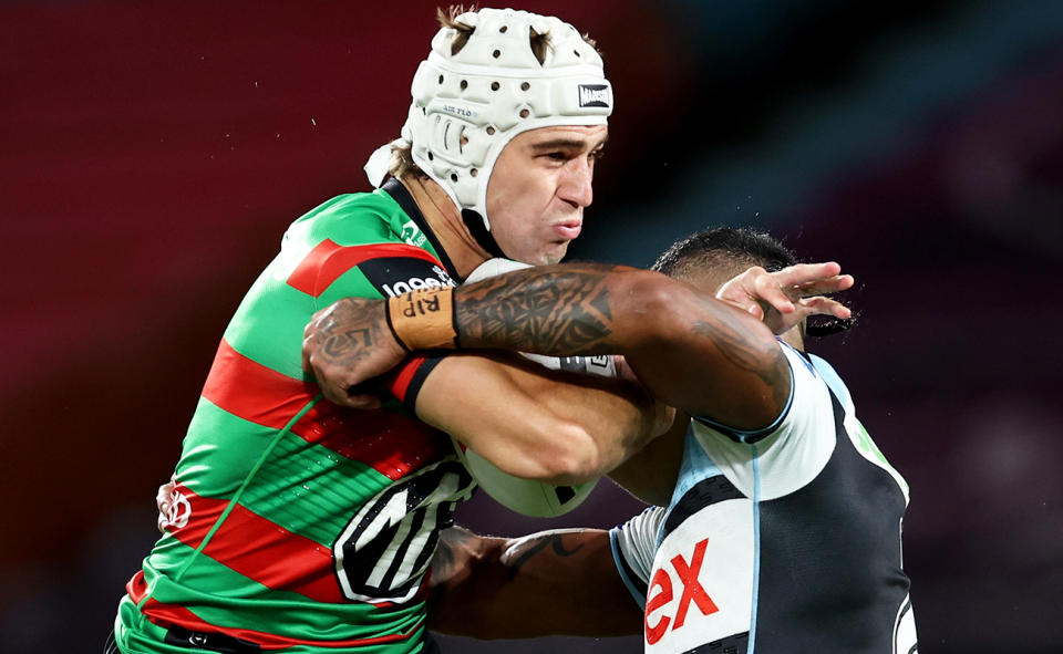 Jye Gray in action for Souths.