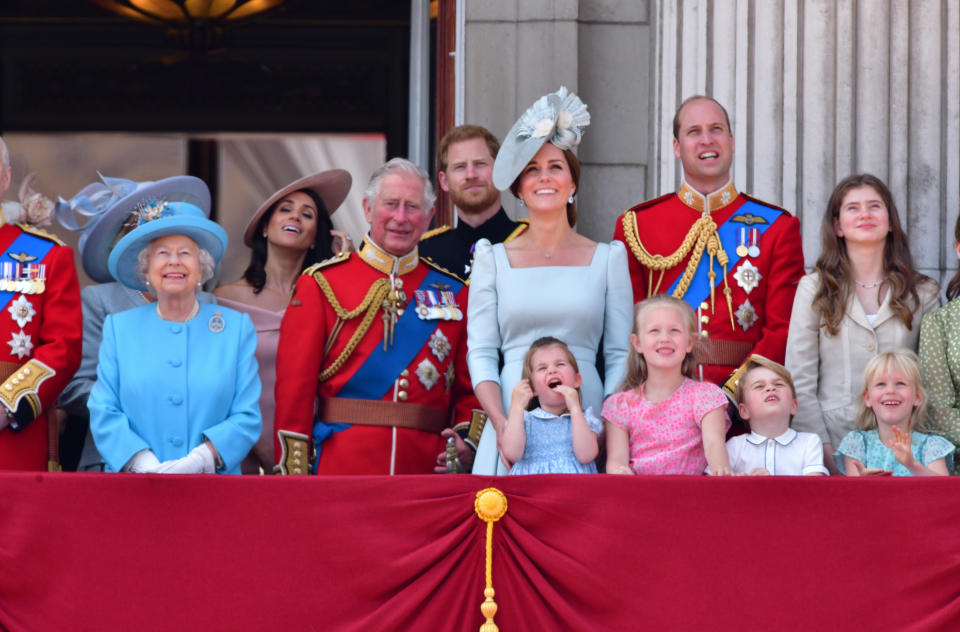 The royal family at Trooping the Colour 2018