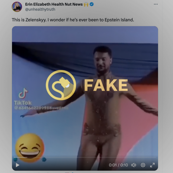 The man in the video is not Volodymyr Zelenskyy, but the dancer Pablo Acosta  from Argentina