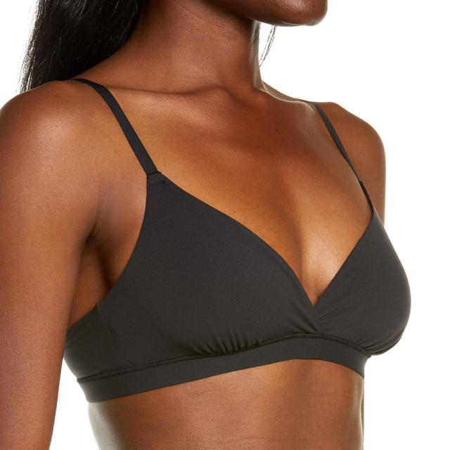 Skims Fits Everybody Triangle Bralette in Brown