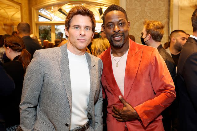 <p>Frazer Harrison/Getty</p> James Marsden and Sterling K. Brown