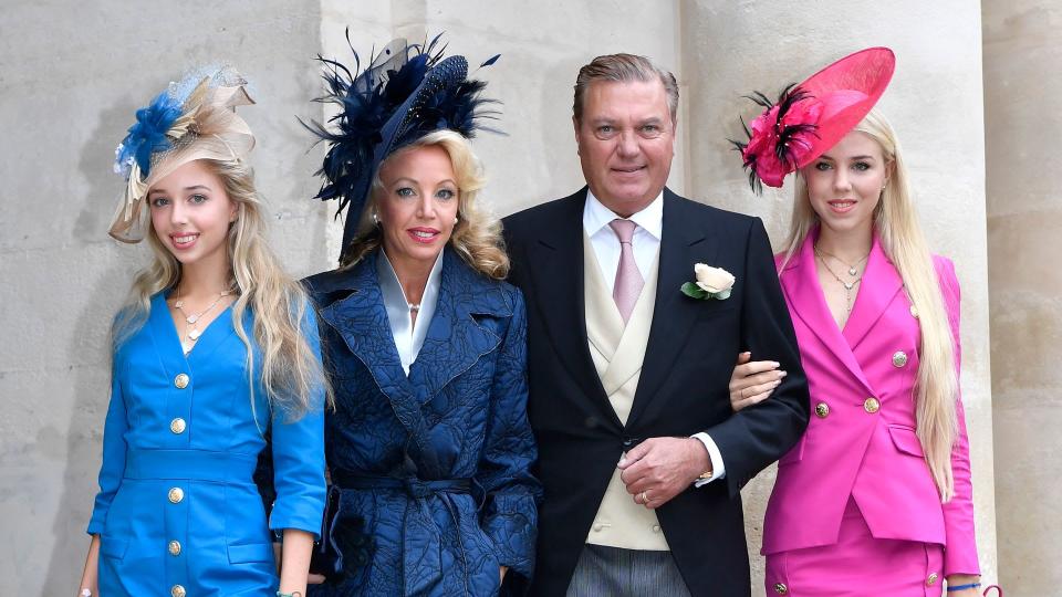 Prince Carlo, Princess Camilla and their daughters in 2019