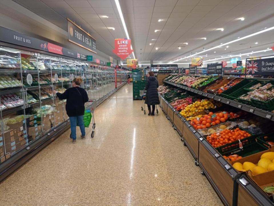 Gazette: Fresh – the fruit and veg aisle is largely in the same position as it was previously